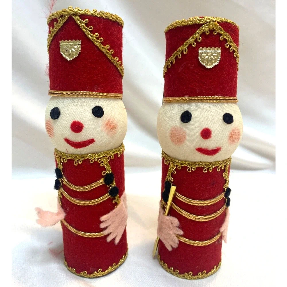 Vintage 12 Kitch MCM Ornaments Figures